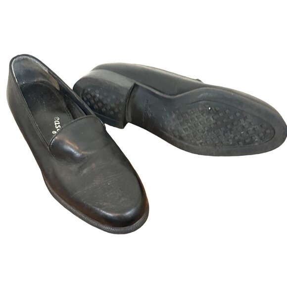 Women Easy Spirit  Size 8.0 Black Faux Leather Casual  Slip-On Shoe Black - Picture 3 of 11